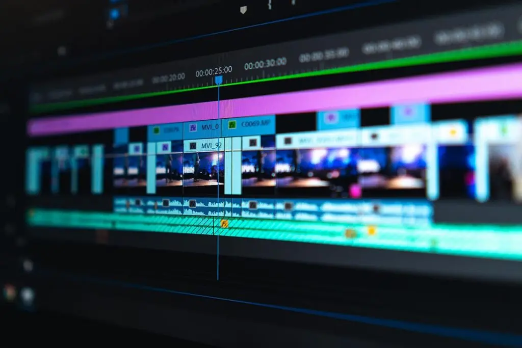 video editing computer timeline 1024x683